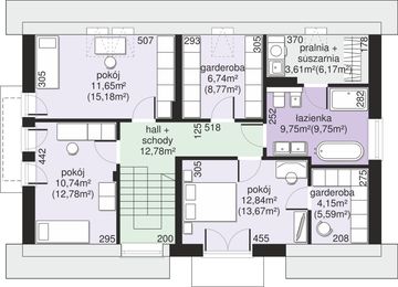 Poddasze projektu - Dom przy Alabastrowej 52