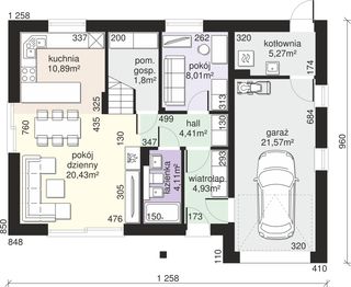 Parter projektu - Dom przy Alabastrowej 55