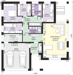Parter projektu - Dom przy Kwiatowej 5 bis