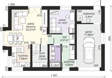 Parter projektu - Dom przy Alabastrowej 41
