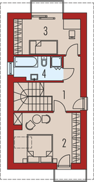 Piętro 1 projektu - Moniczka energo