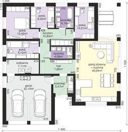 Parter projektu - Dom przy Kwiatowej 4 bis