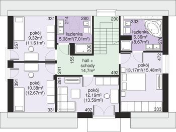 Poddasze projektu - Dom przy Alabastrowej 50