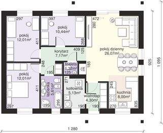 Parter projektu - Dom przy Bukowej 25