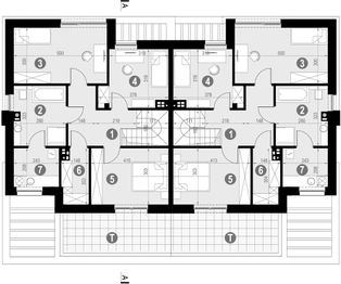 Piętro 1 projektu - HomeKoncept 76 D
