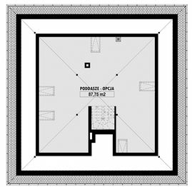 Poddasze projektu - E-244b
