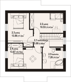 Poddasze projektu - Stopnica 3m