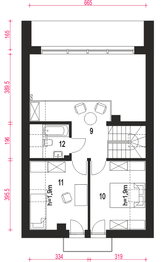 Poddasze projektu - Vikka bez garażu [B]