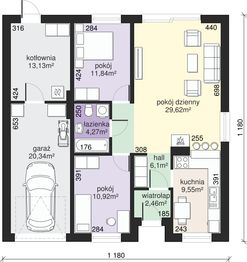 Parter projektu - Dom przy Niezapominajek 4