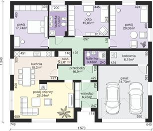 Parter projektu - Dom przy Słonecznej 10