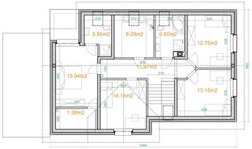 Poddasze projektu - eko Typowy 44