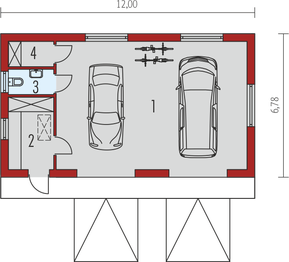 Parter projektu - Garaż G22 01