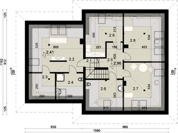 Poddasze projektu - Sej-pro 024 energo