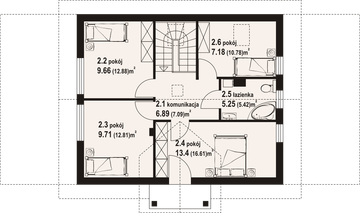 Poddasze projektu - Paczkowice 1dws