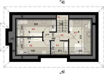 Poddasze projektu - Sej-pro 005/1 G energo