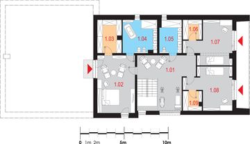 Piętro 1 projektu - Eximius I G2