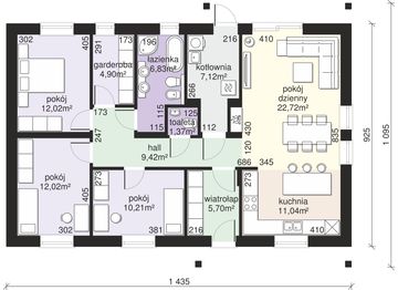 Parter projektu - Dom przy Bukowej 38