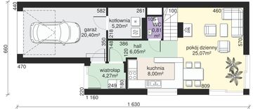 Parter projektu - Dom przy Migdałowej 4