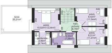 Poddasze projektu - Dom przy Migdałowej 4