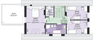 Poddasze projektu - Dom przy Migdałowej 5
