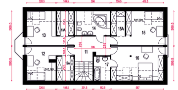 Poddasze projektu - Zgrabna II z garażem 2-st. [A1]
