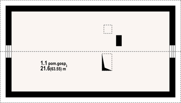 Poddasze projektu - Budynek gospodarczy bg-53