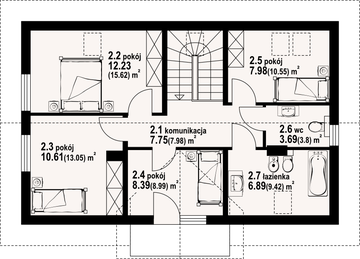 Poddasze projektu - Piekarów dws