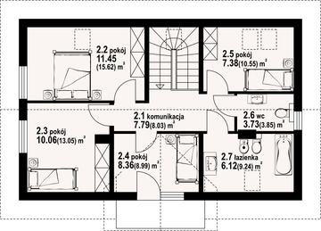 Poddasze projektu - Piekarów dw