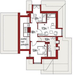Poddasze projektu - Wiera B