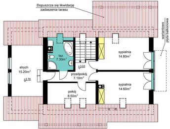 Poddasze projektu - BW-17 wariant 4