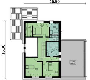 Piętro 1 projektu - KA93 M