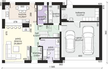 Parter projektu - Dom przy Cyprysowej 58
