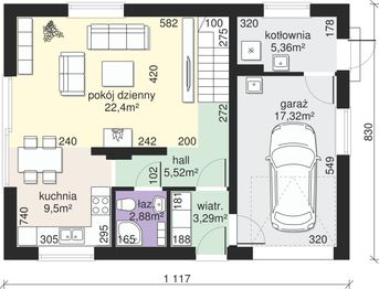 Parter projektu - Dom przy Alabastrowej 59