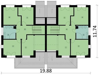 Piętro 1 projektu - KA60