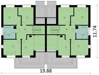 Piętro 1 projektu - KA60 P