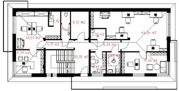 Piętro 1 projektu - Primavera 1