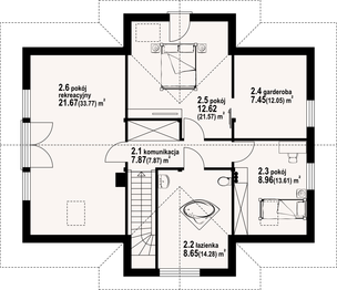 Poddasze projektu - Chmielów dw 35