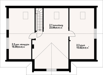 Poddasze projektu - Chmielów dw 11