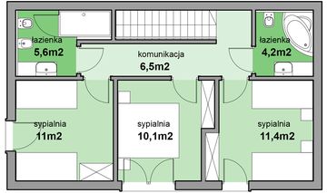 Piętro 1 projektu - MJS-105