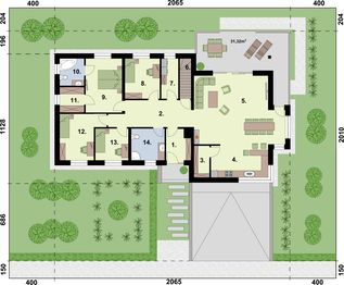 Parter projektu - Laguna 3 pełne podpiwniczenie