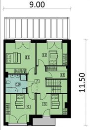 Piętro 1 projektu - KA123 S