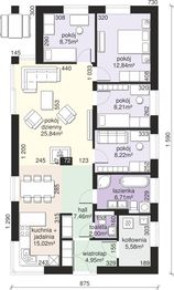 Parter projektu - Dom przy Pastelowej 21