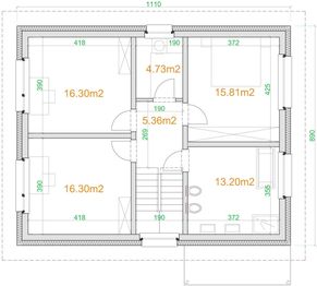 Poddasze projektu - eko Typowy 12