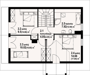 Poddasze projektu - Olesno 59 dws