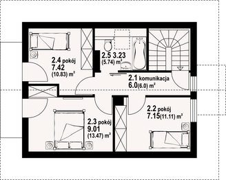 Poddasze projektu - Trzebowo dw 9