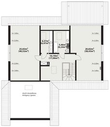 Poddasze projektu - Abra 3 drewniana