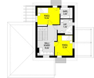 Piętro 1 projektu - WB-3958