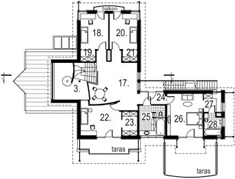 Piętro 1 projektu - Magnat