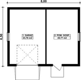 Parter projektu - G19 - Budynek garażowo - gospodarczy
