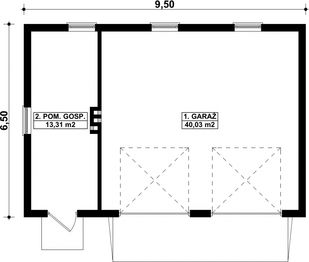 Parter projektu - G28 - Budynek garażowo - gospodarczy